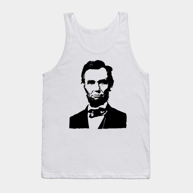 Abraham Lincoln Portrait Tank Top by phatvo